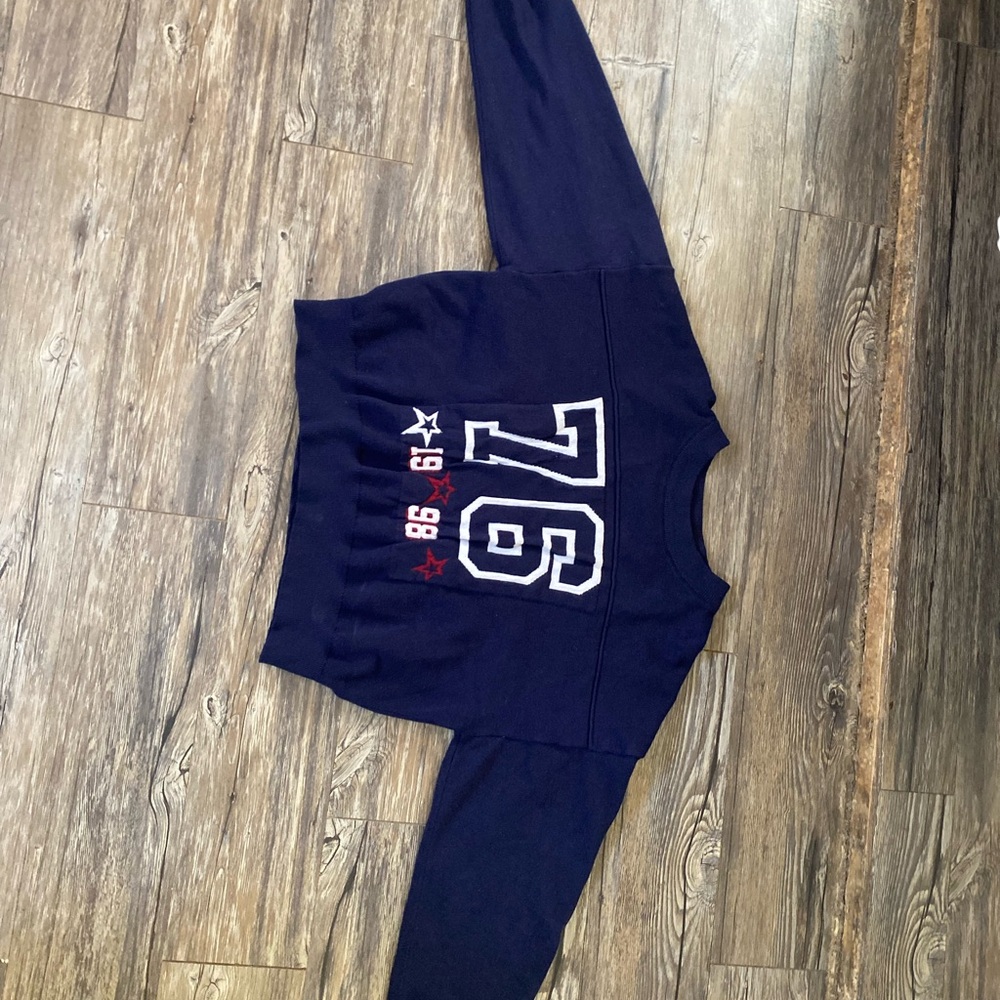Blue sweater from the Cowboys Deep Blue Knit Top